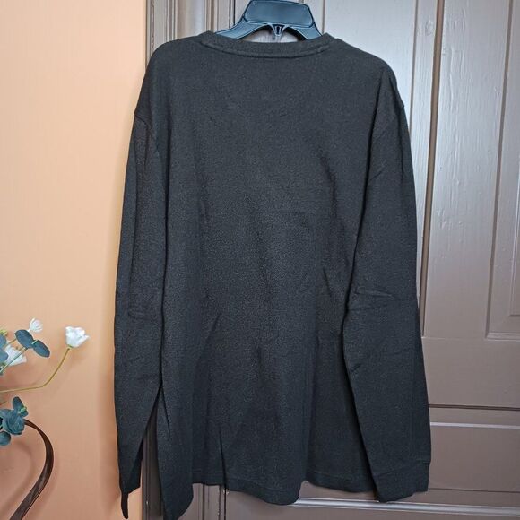 Van Heusen Men's M Brown V-Neck Long Sleeve Sweater - Picture 4 of 11